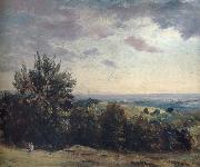 John Constable View from Hampstead Heath,Looking West painting